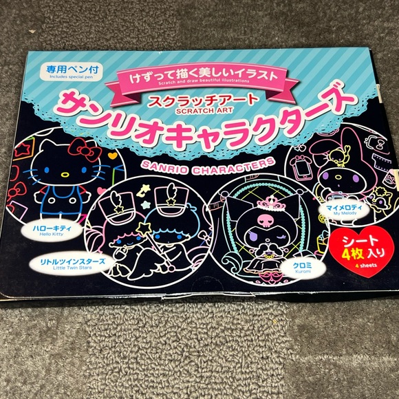 Sanrio Characters Scratch Art Kit / Set DIY Official Japan Exclusive Kawaii - Picture 1 of 5